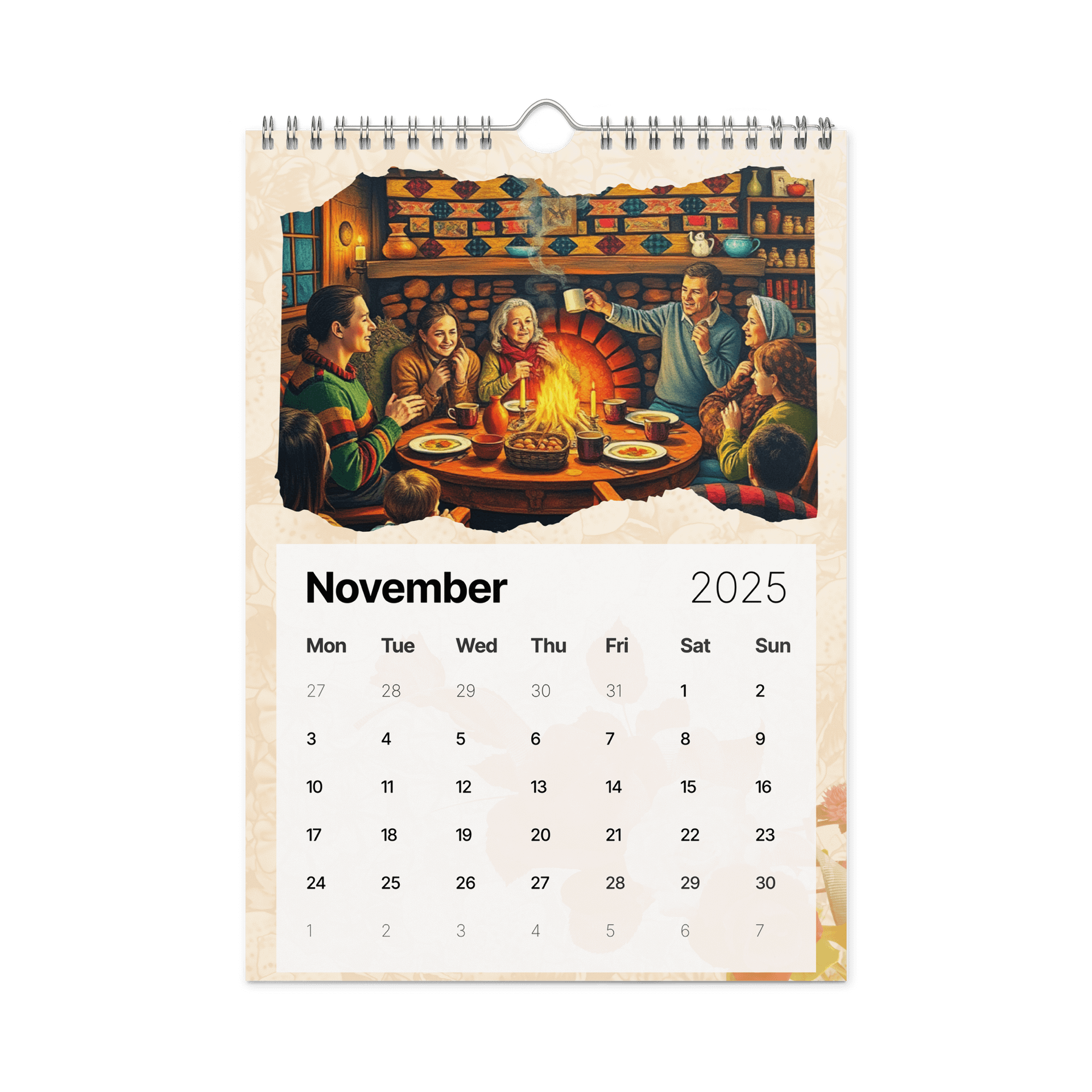 FOLK ART WALL CALENDAR 2026 product image (11)