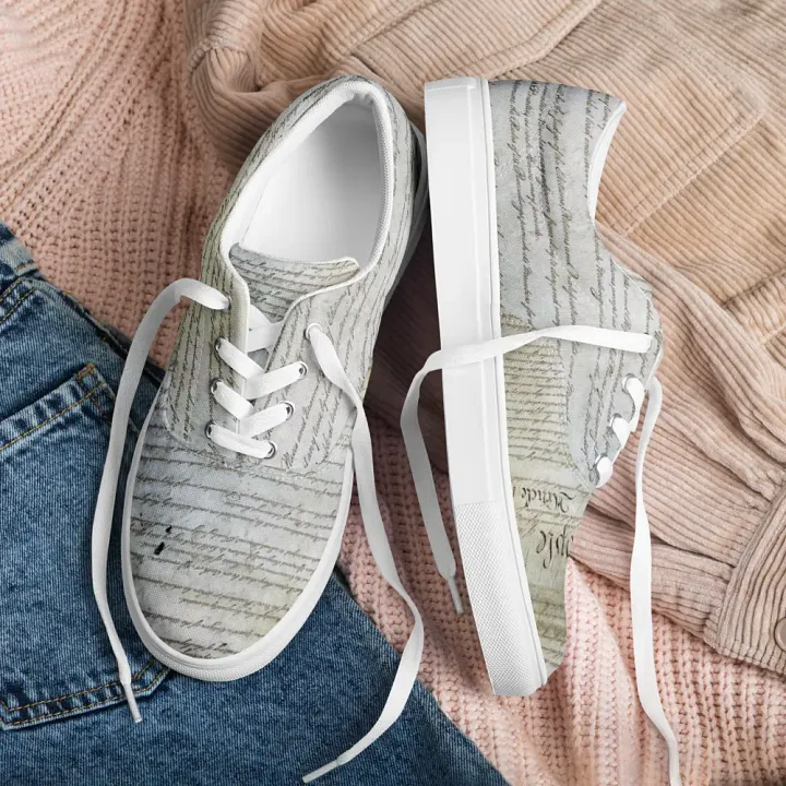 "Composition" Womens Canvas Shoes product image (2)