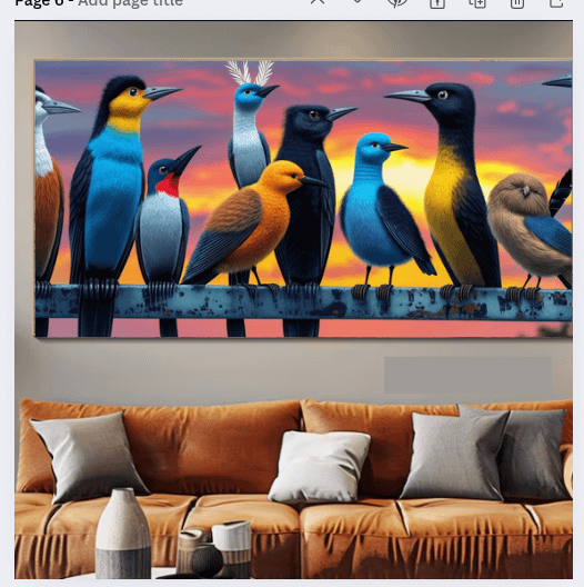 Birds On Wire Wall Art product image (2)