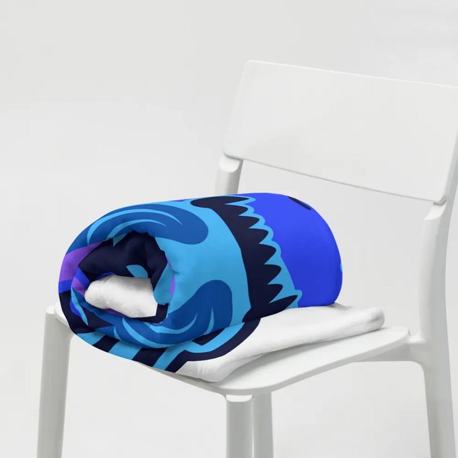 Blue Thunder Throw Blanket product image (7)