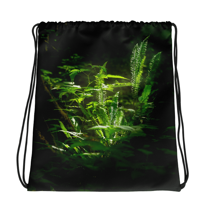 A little shot of sunshine in the wood's Drawstring Backpack product image (1)