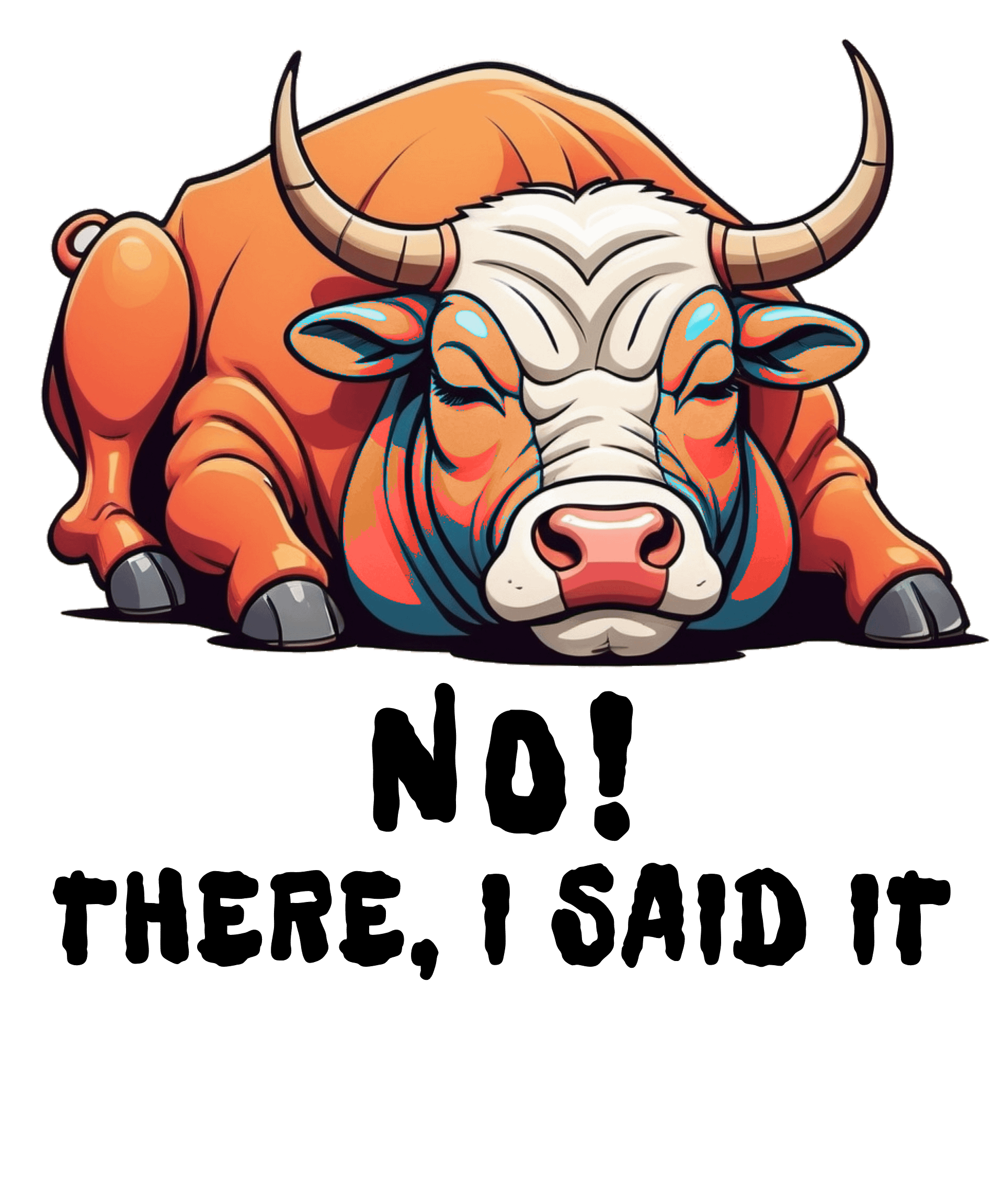 Taurus Snoozing Bull Free Merch Designs product image (1)