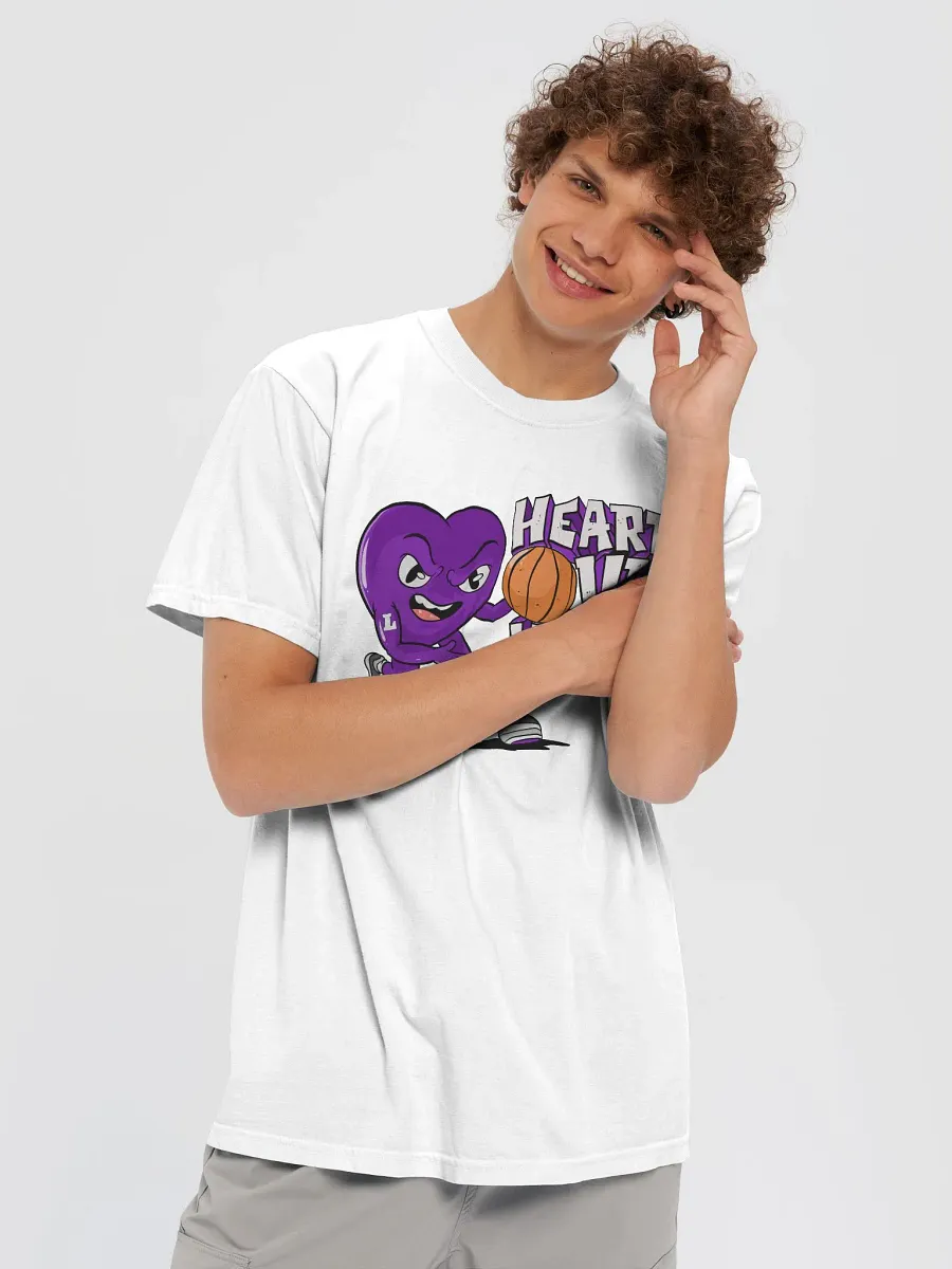 Heart Over Height Basketball T-Shirt in Purple product image (5)