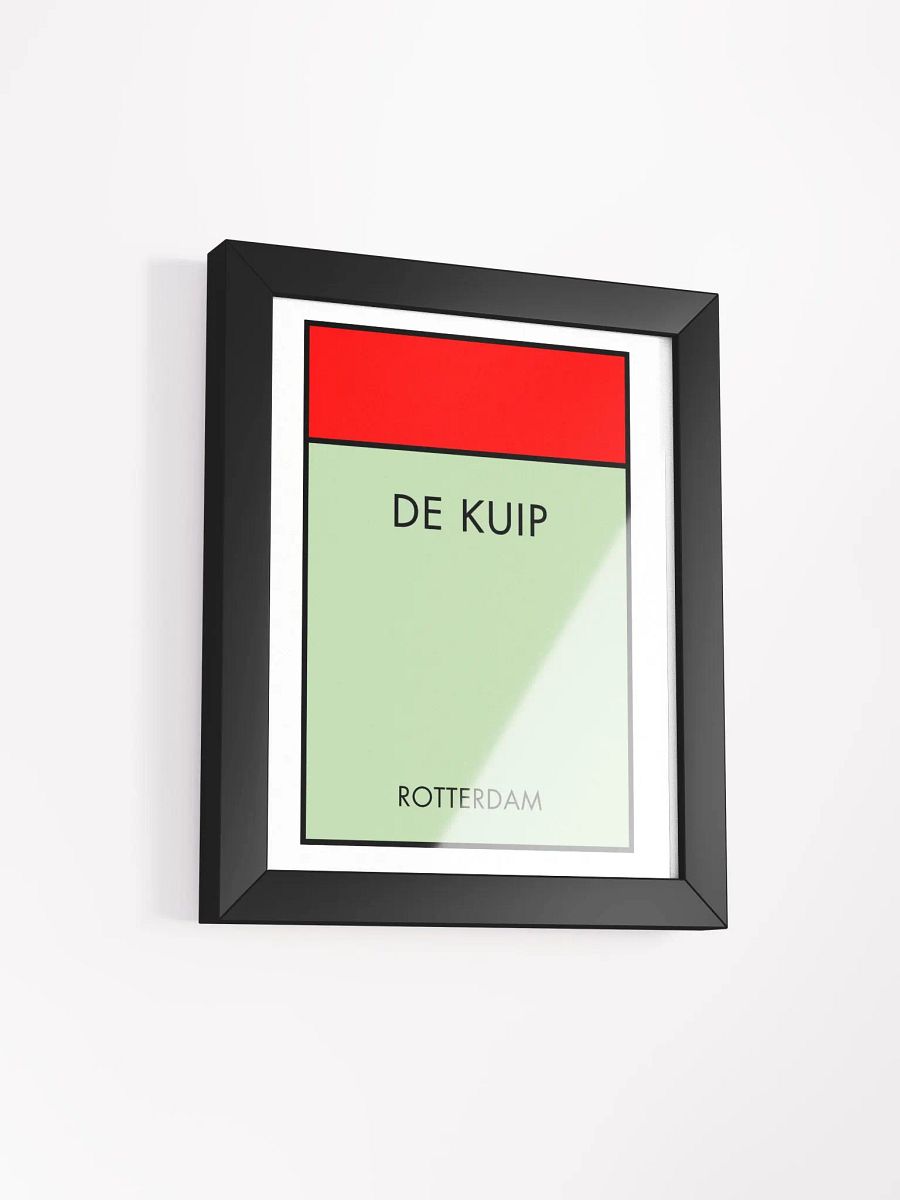 De Kuip Stadium Rotterdam Monopoly Title Art Framed Print product image (1)