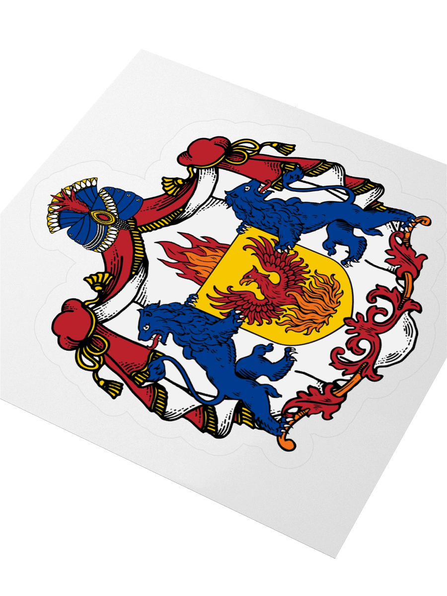The Flameborn Phoenix Crest Kiss Cut Sticker product image (3)