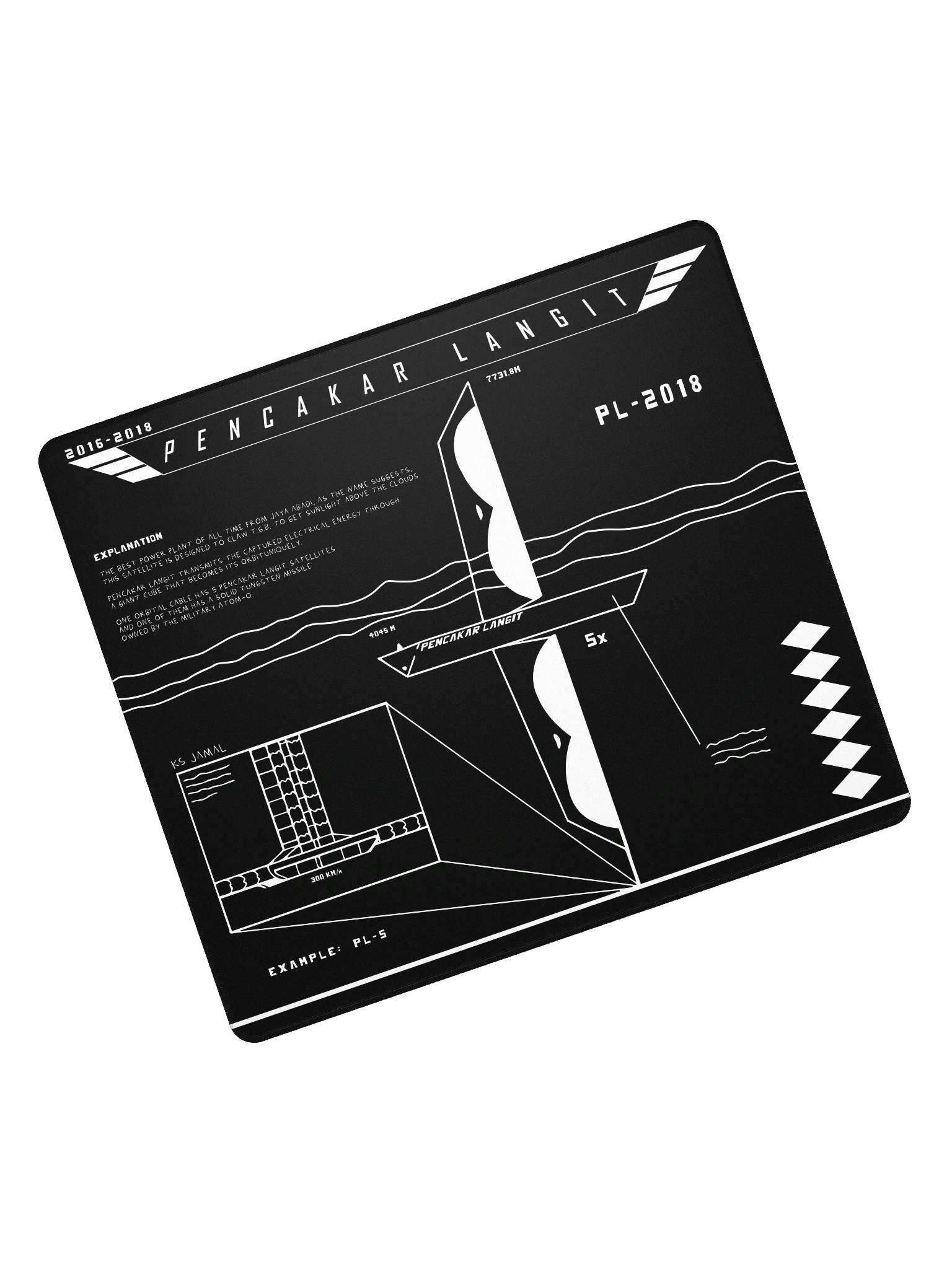 DESKMAT | PENCAKAR LANGIT (BLACK EDITION) product image (1)