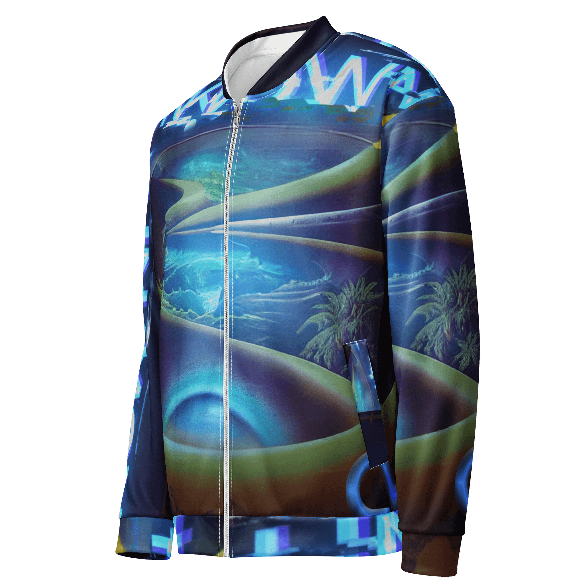 🌀 UNKNOWN All-Over Bomber Jacket product image (4)