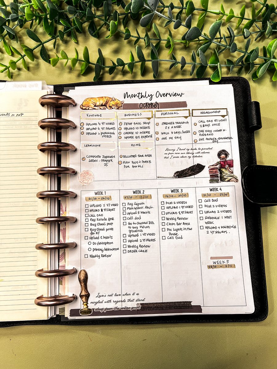 Undated Monthly Calendar - Letter size product image (2)