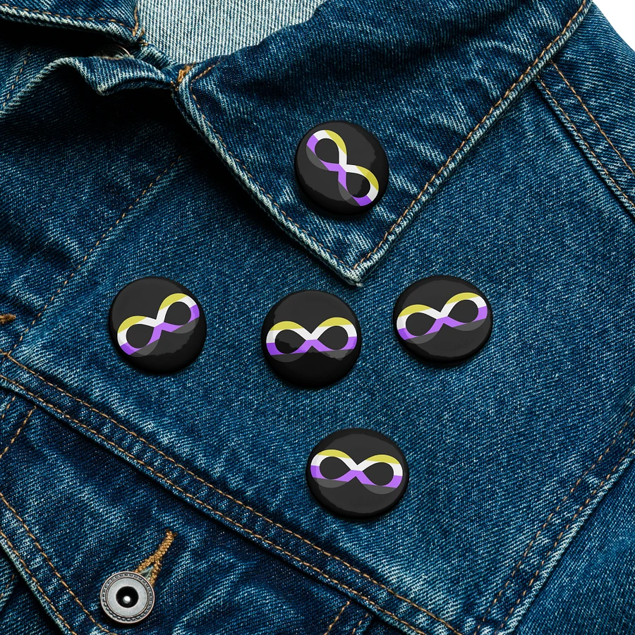 Non-Binary Autistic Infinity Pin Set product image (7)