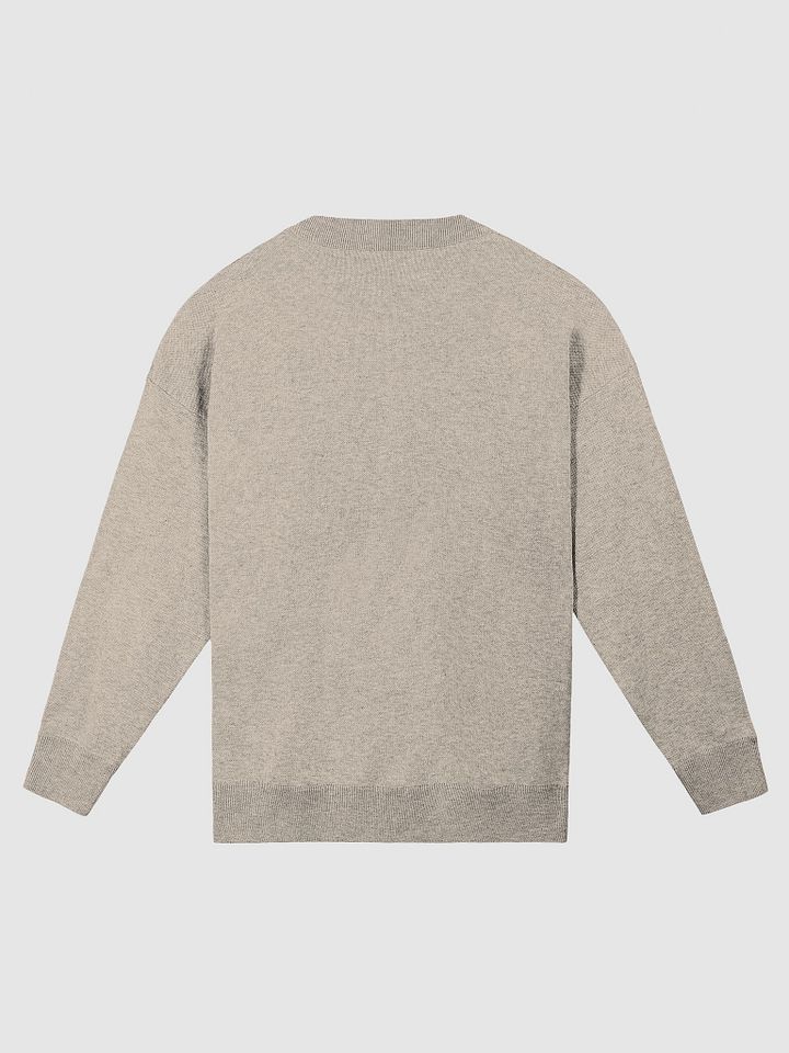 CURRENTLY IN BURNOUT (lg. design, taupe and brown) knitwear relaxed crewneck product image (7)
