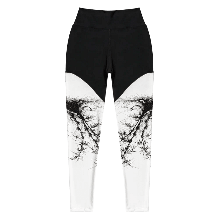 Bamboo Root All-Over Print Sports Leggings product image (1)
