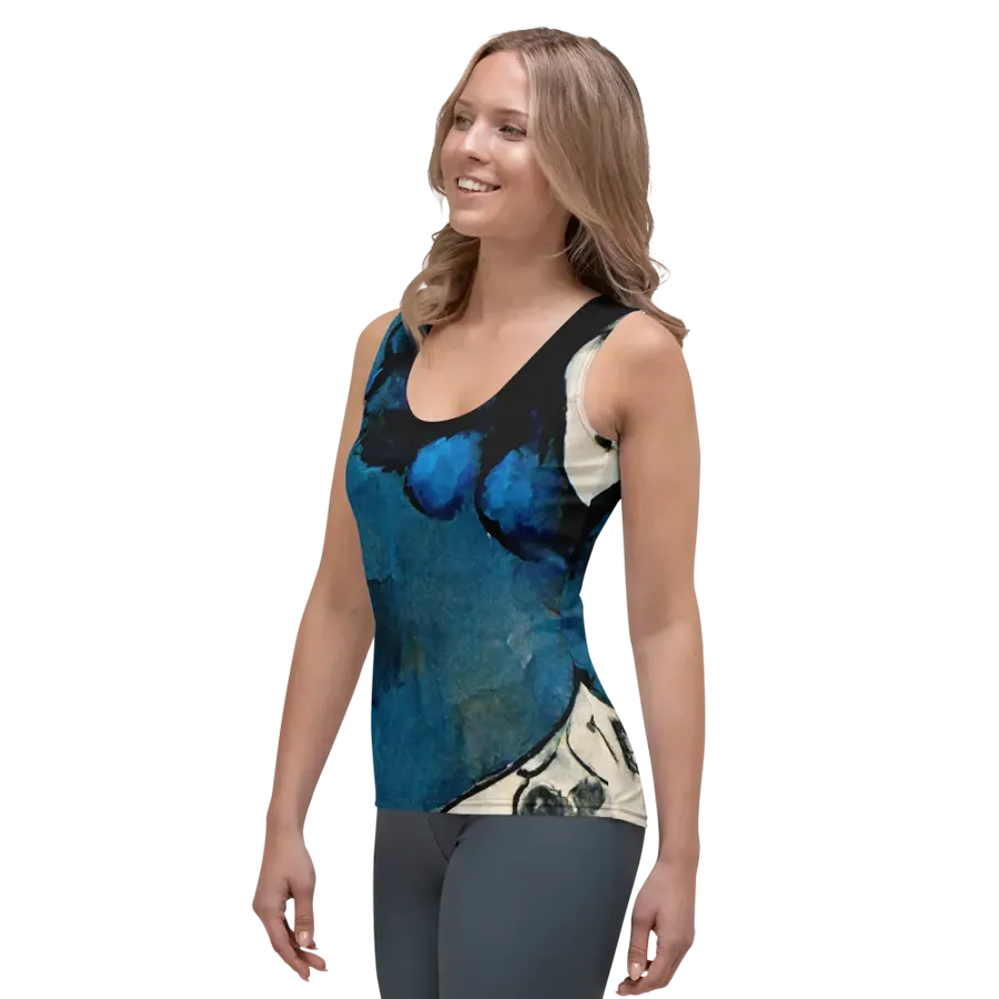 Blue Vibes All-Over Women's Tank Top product image (3)