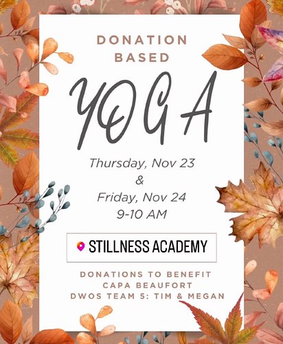 Happy Thanksgiving! 
We’d love to see you for class today and tomorrow!