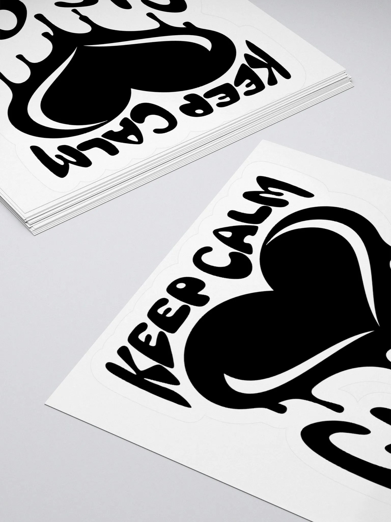 Keep Calm, Gig On: Motivational Kiss Cut Sticker for Hustlers in Vivid Black product image (4)