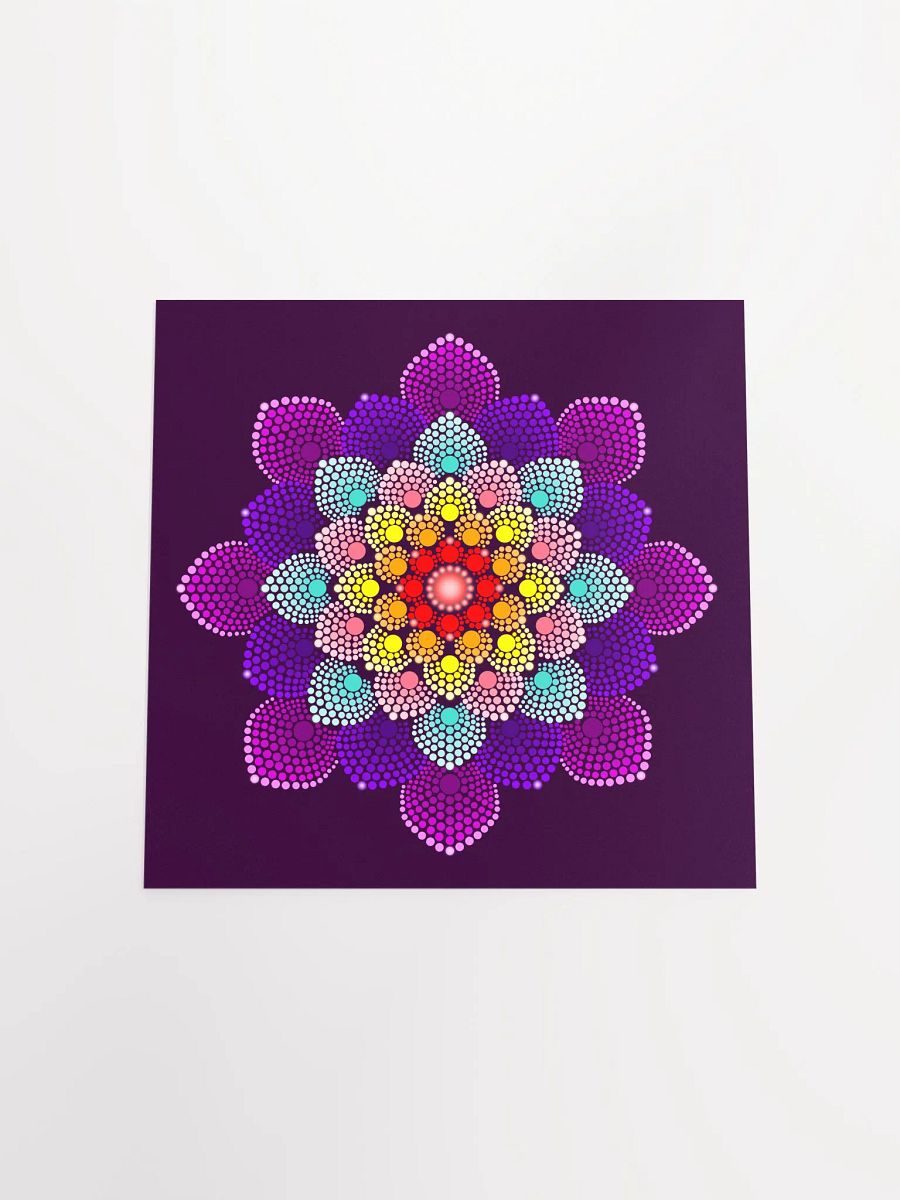Simple Colorful Dot Mandala Enhanced Matte Paper Poster product image (16)