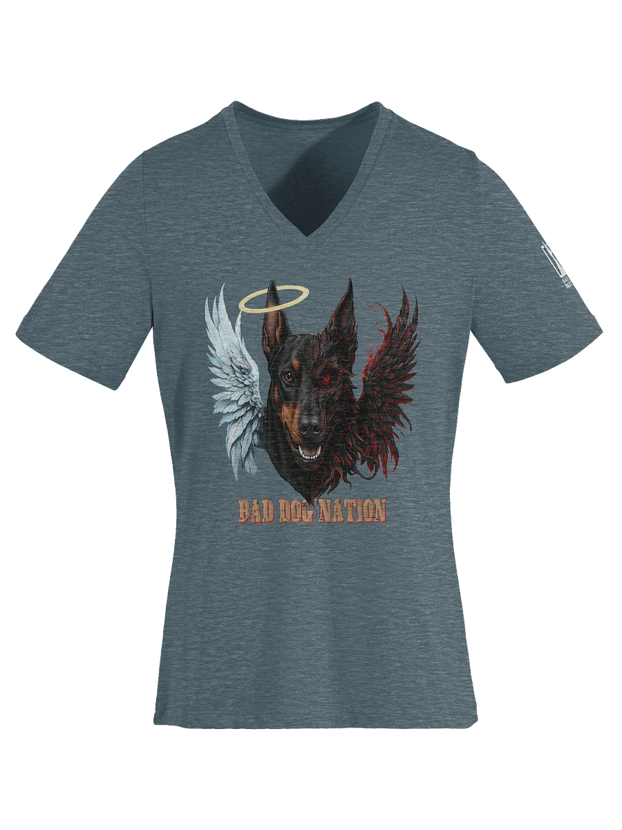 Good and Evil Doberman - Ladies V-Neck Tee product image (1)