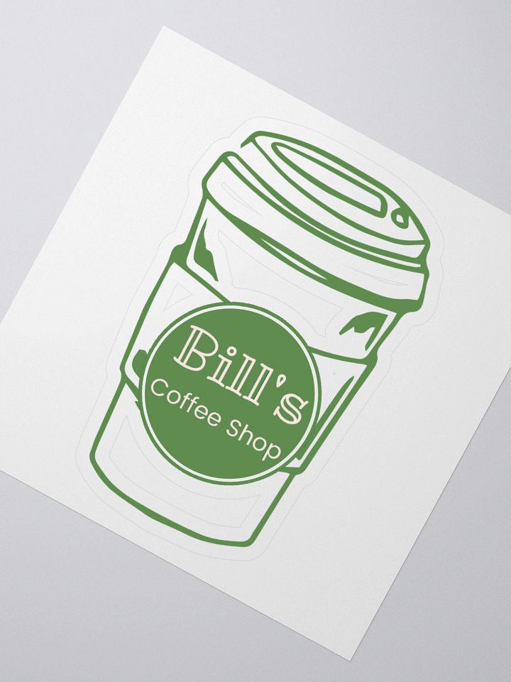 Bill's Coffee Shop Coffee Cup Sticker product image (2)