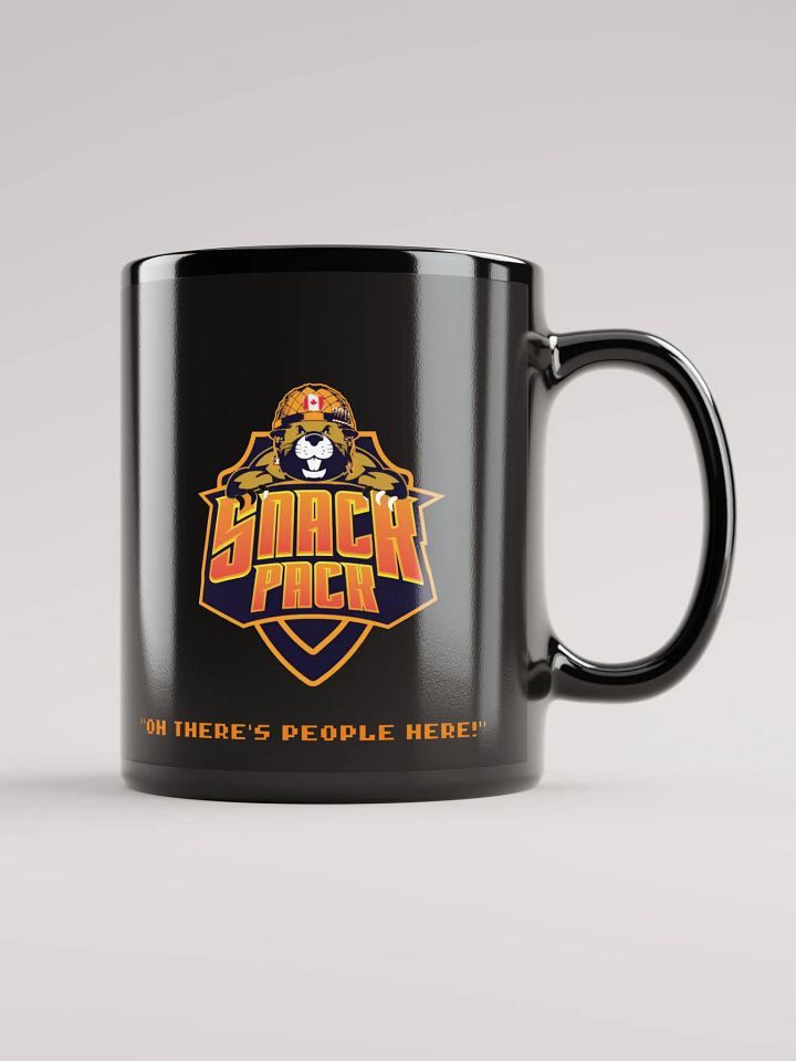 "OH There's people here!" Mug (all black) product image (2)