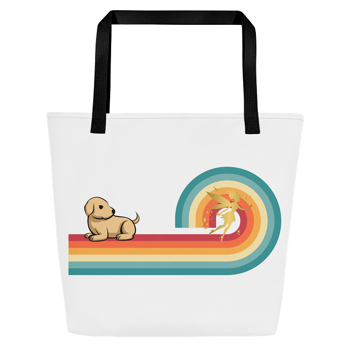 Whimsical Fairy Dog All-Over Tote Bag product image (1)