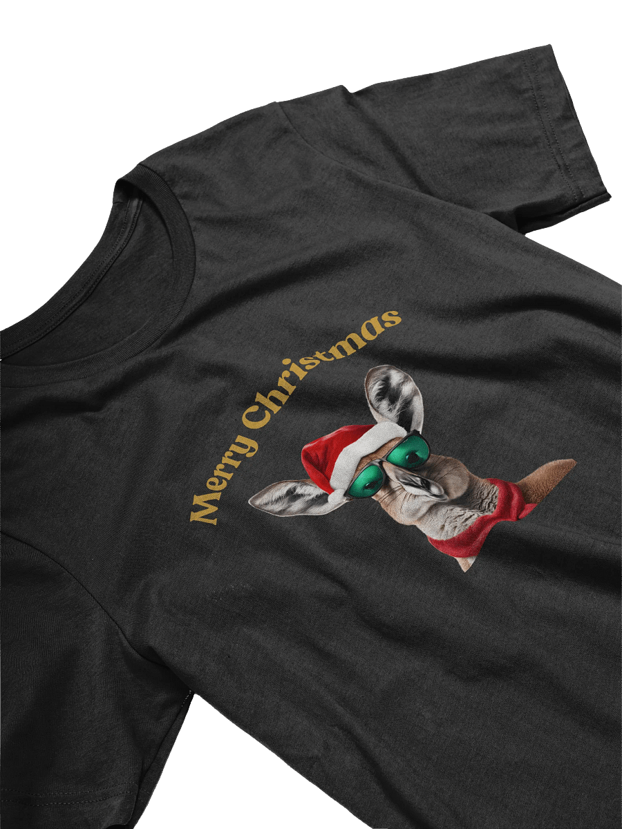 Festive Kangaroo Merry Christmas T-Shirt - Gold product image (3)