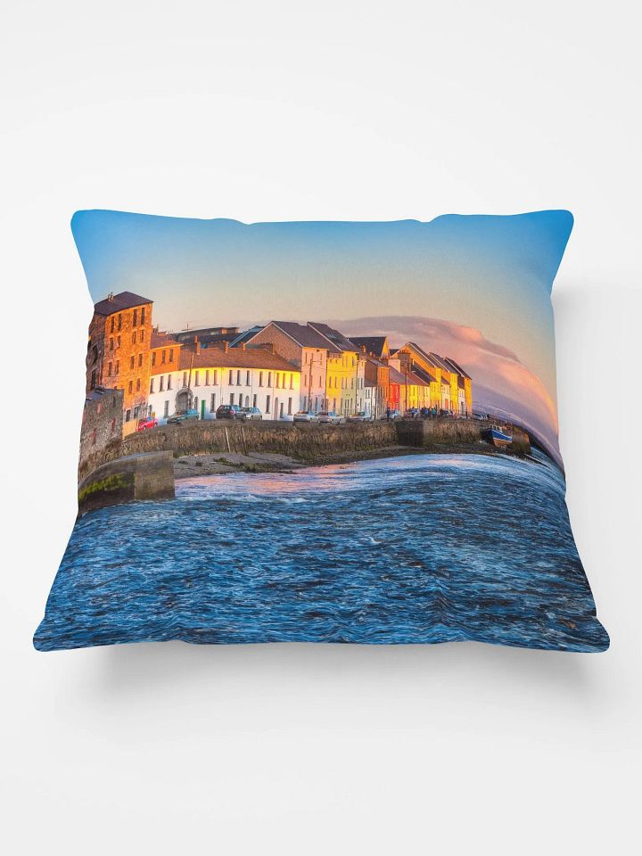 Galway Ireland Sunset Seaside Throw Pillow product image (2)