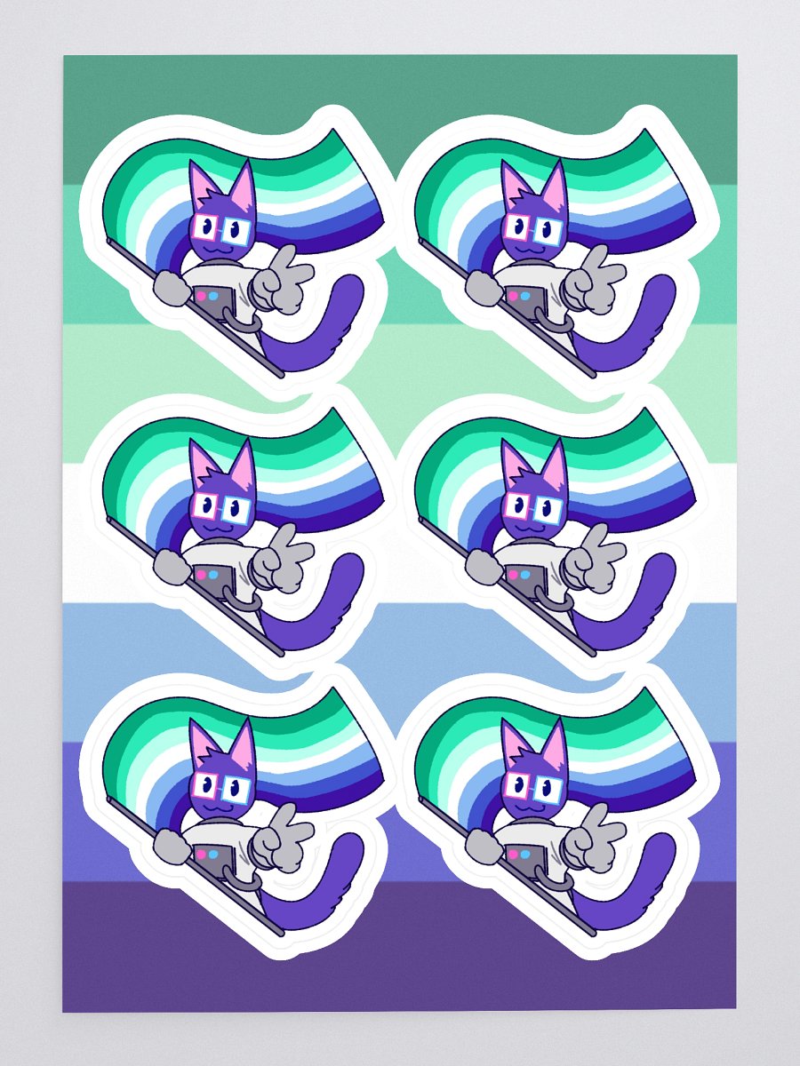 gay pride kaykay sticker sheet product image (3)