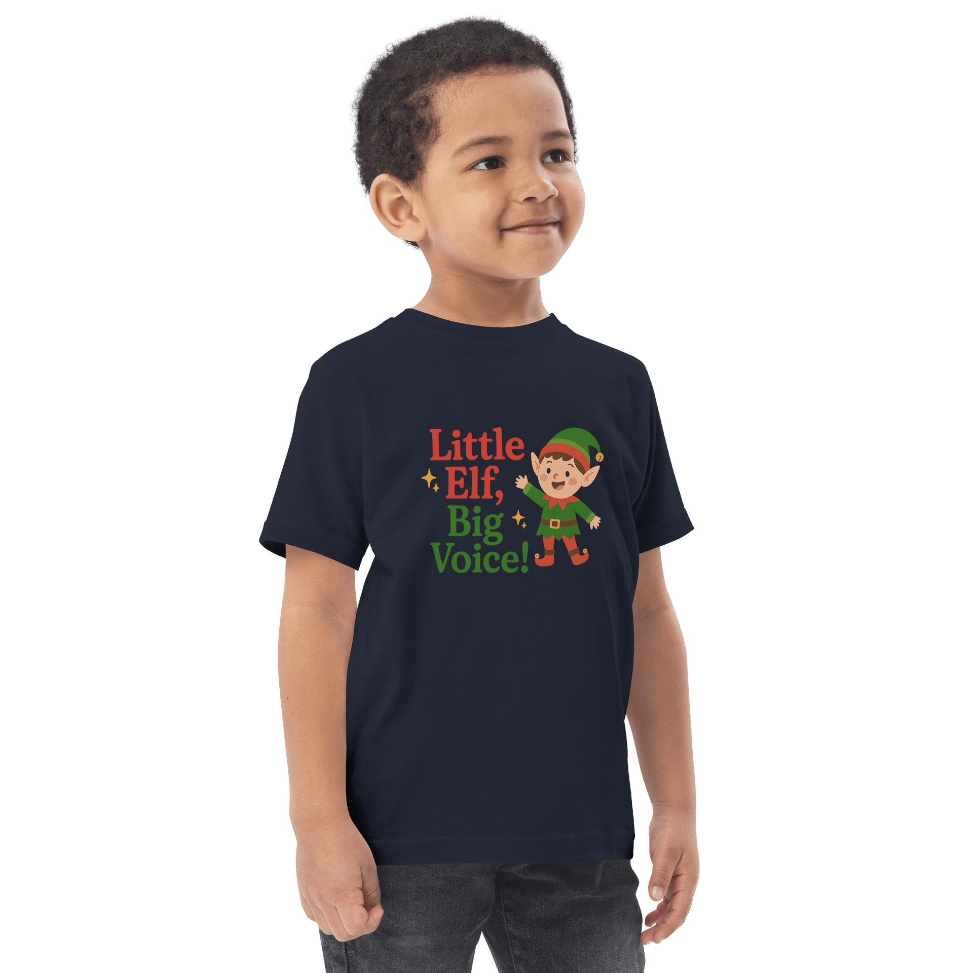 Cheerful Elf Toddler Jersey T-Shirt product image (2)