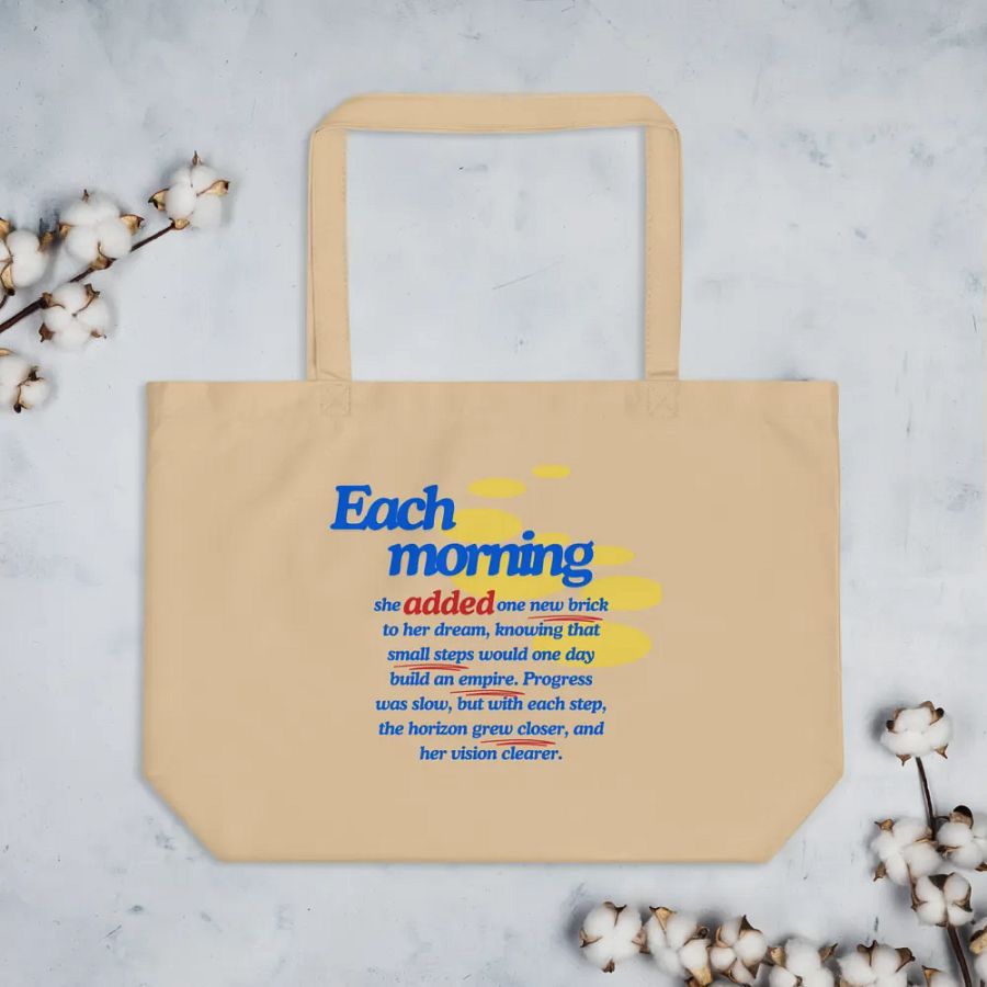"Brick by Brick Tote" - Build Your Dreams, One Step at a Time product image (3)
