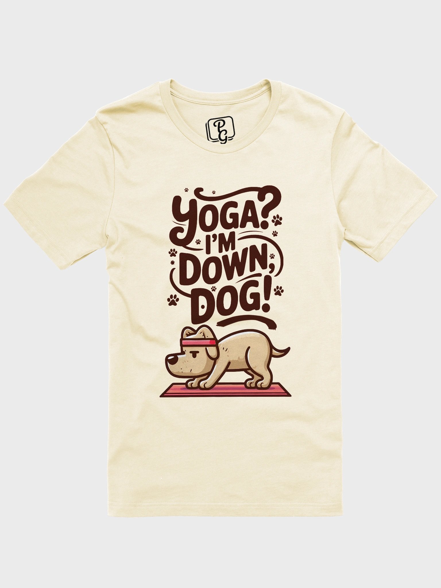 Yoga? I'm Down Dog! – Funny Dog Yoga Tee for Pet Lovers & Fitness Enthusiasts T-Shirt product image (1)