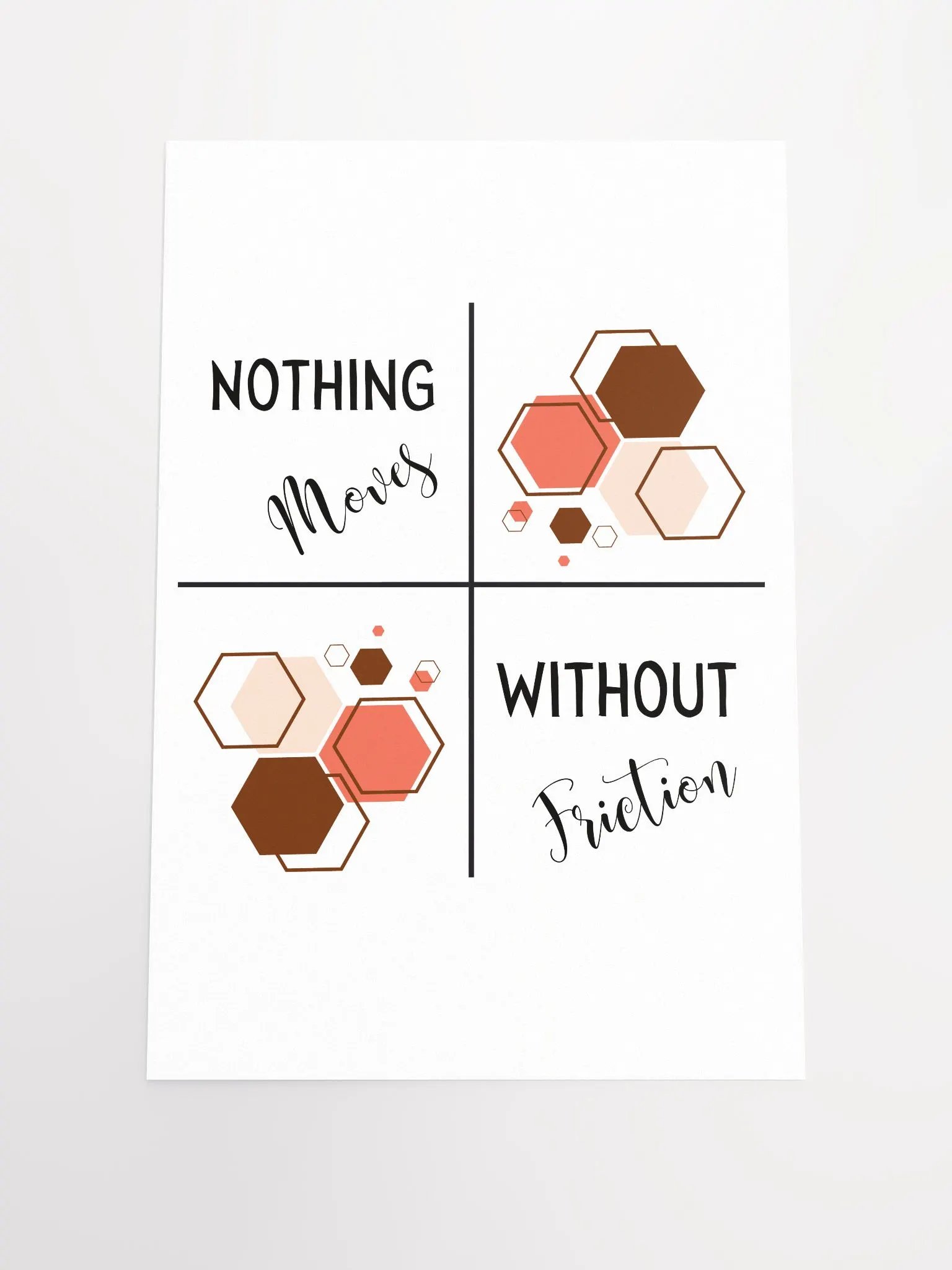 Nothing Moves Without Friction Poster product image (1)