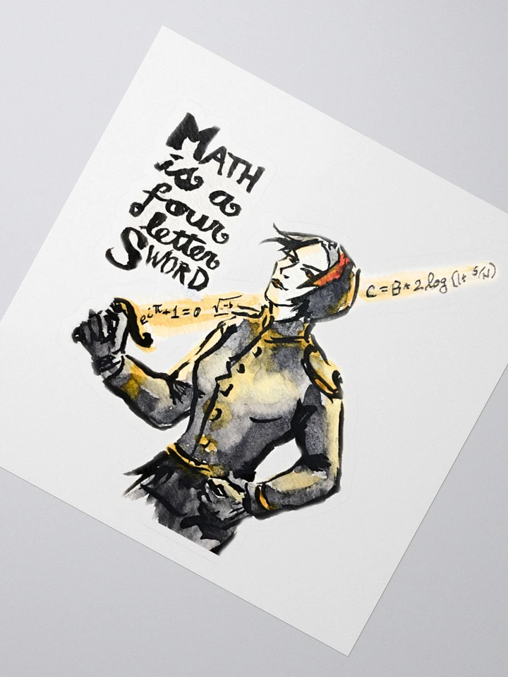 Cheris Math Is a Four Letter Sword sticker product image (2)