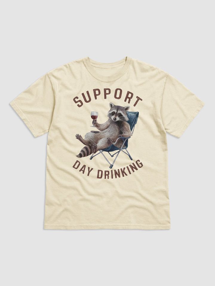 Raccoon Day Drinking T-Shirt product image (9)