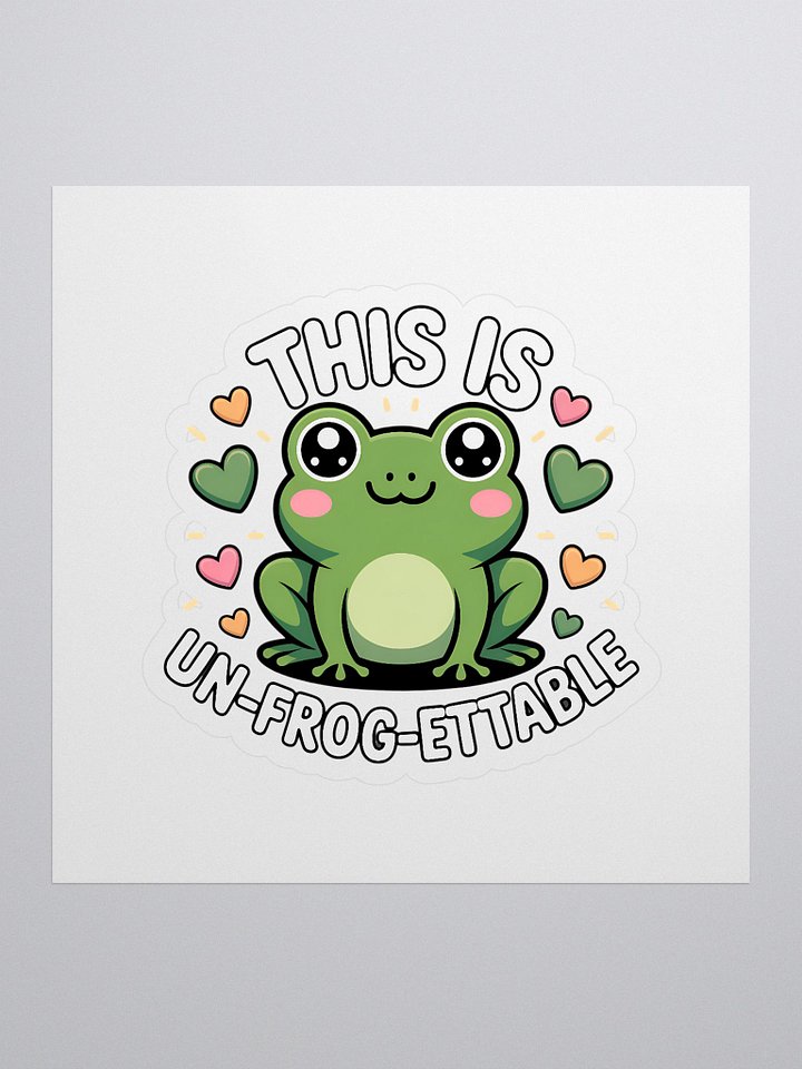 Un-FROG-ettable Kiss Cut Stickers product image (1)