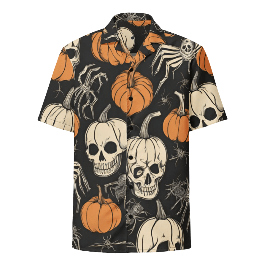 Spooky Paradise Hawaiian Shirt product image (1)