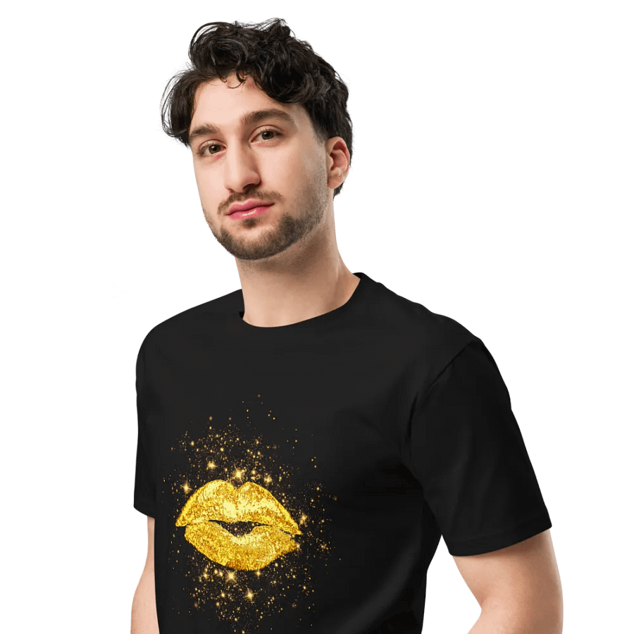Golden Kiss Glitter Unisex T-Shirt product image (8)