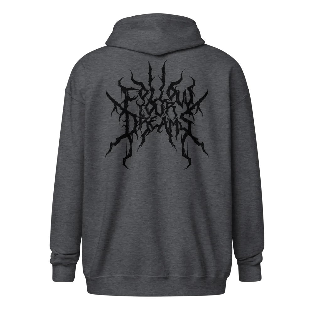 Metal Krewmate Zip Hoodie - Follow Your Dreams (Black Logo) product image (2)