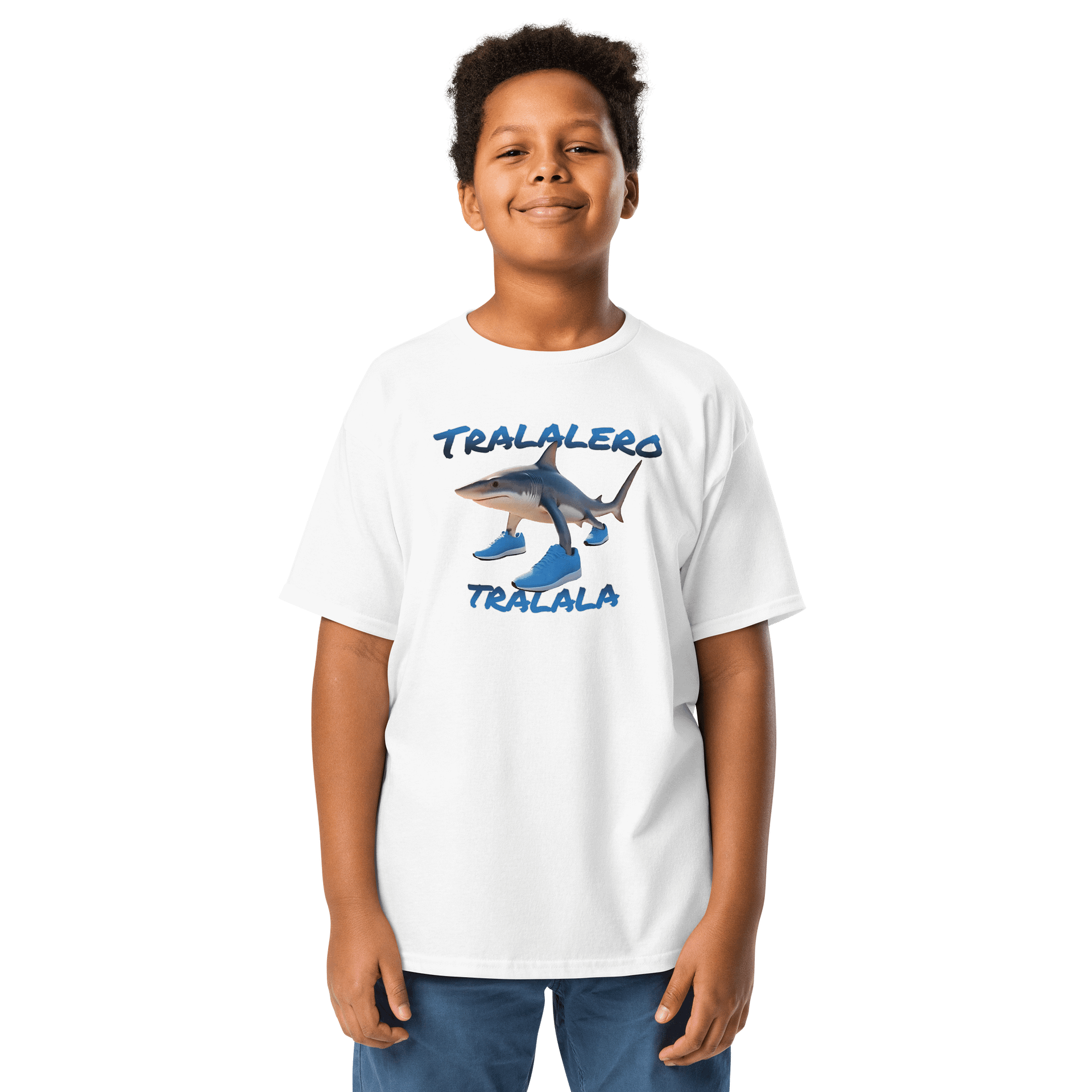 Tralalero Tralala blue modern design Youth Tee product image (25)