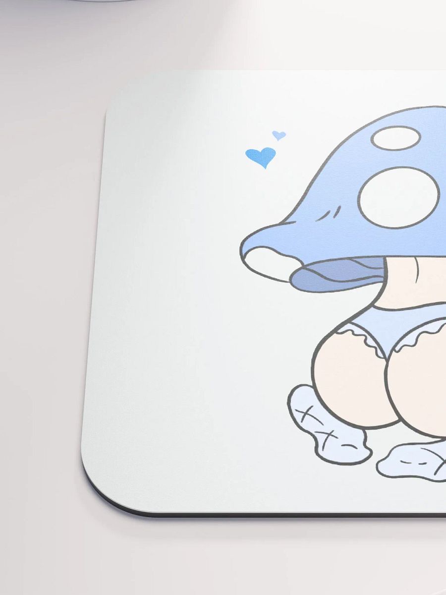 Mushroom Baddie Desk Mat - Light Blue product image (6)