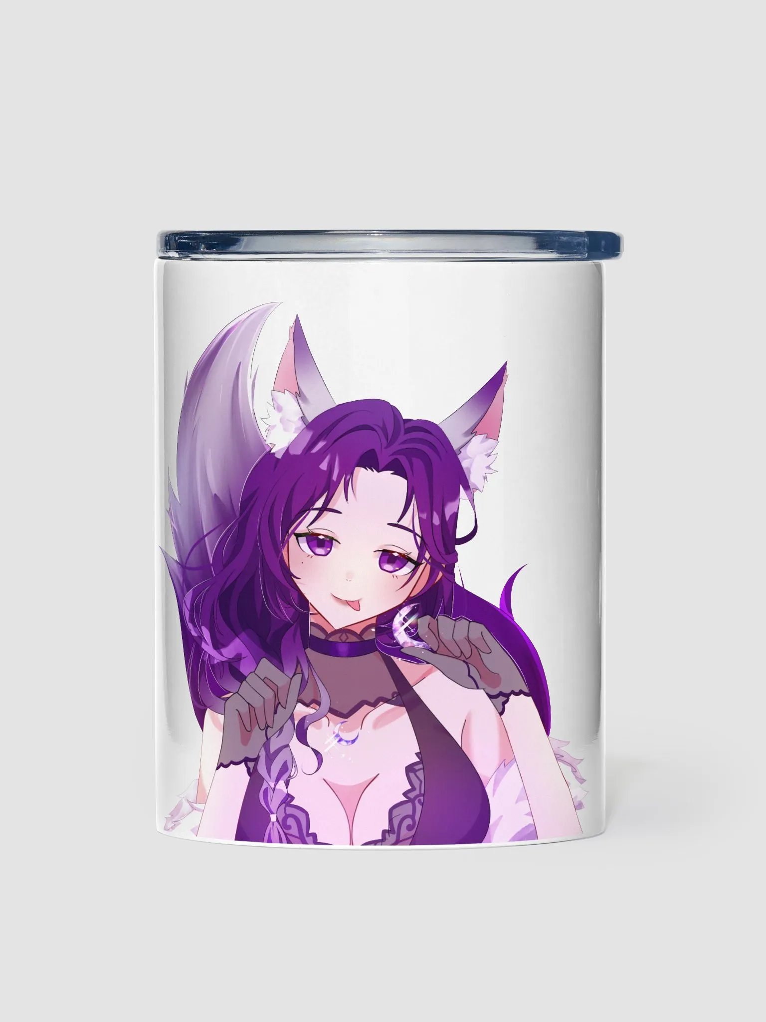 Alpha_Wolf_Luna 10oz Stainless Steel Tumbler product image (1)