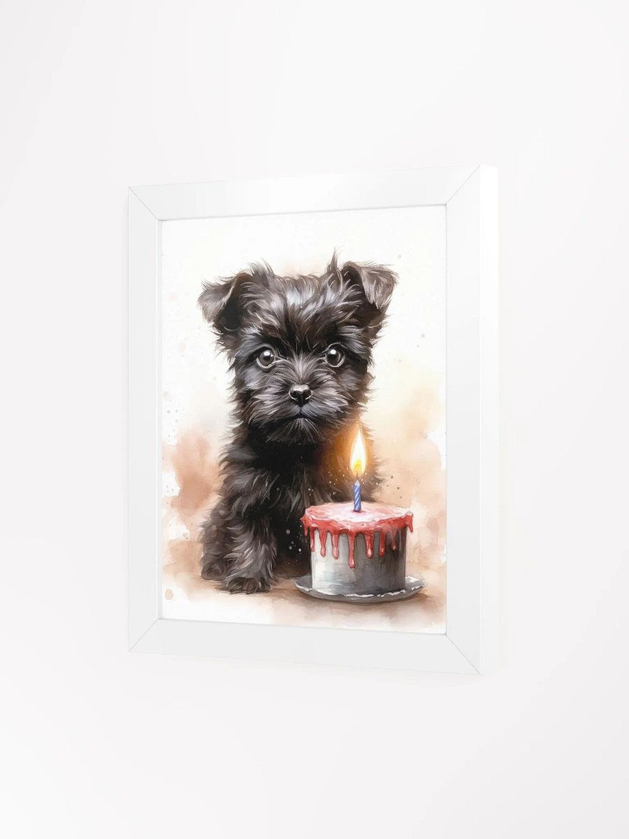 Affenpinscher Puppy With Birthday Cake Wall Art product image (3)