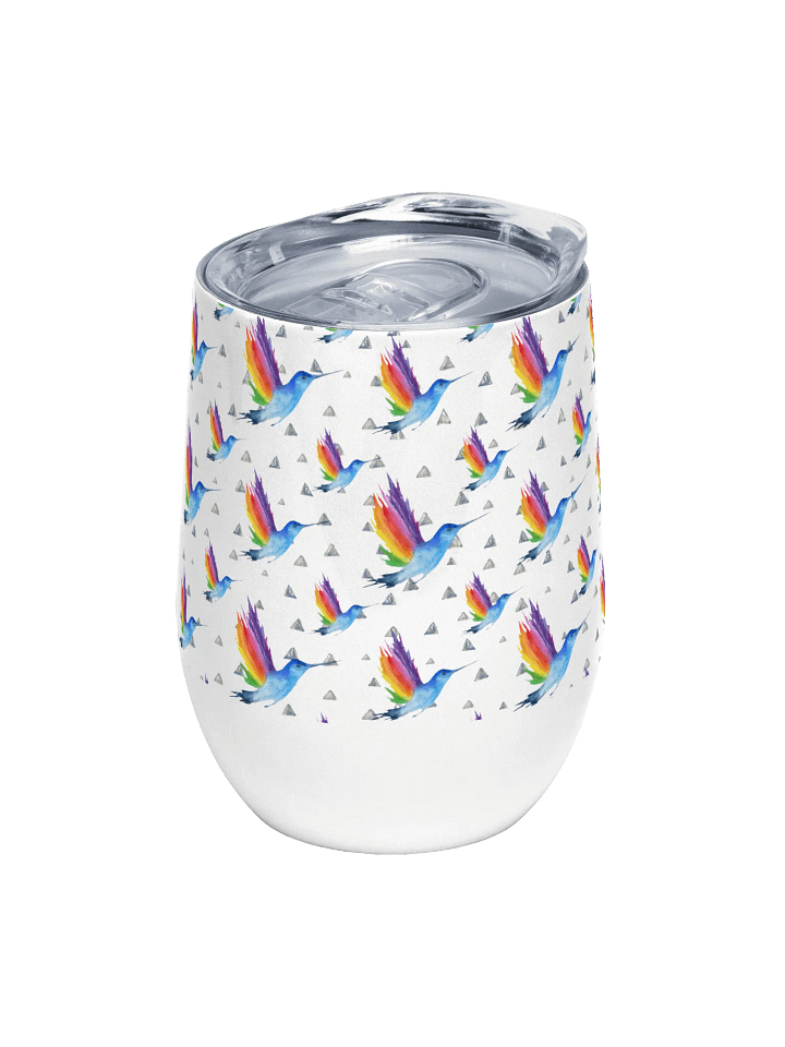 hummingbird Wine Tumbler gift for hummingbird enthusiast moms dads sons daughters friends colleagues product image (1)