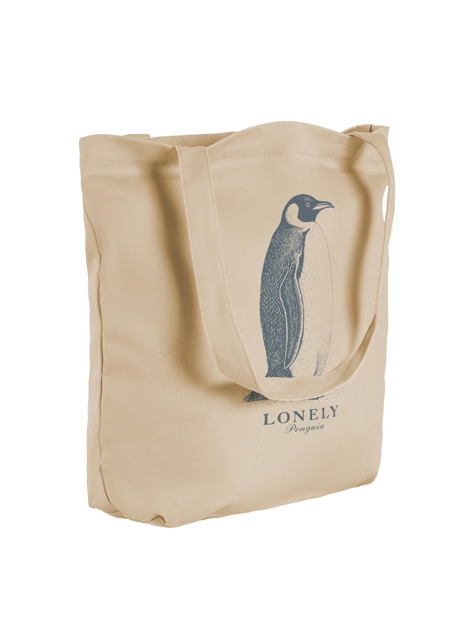 Lonely Penguin Organic Cotton Tote Bag product image (4)