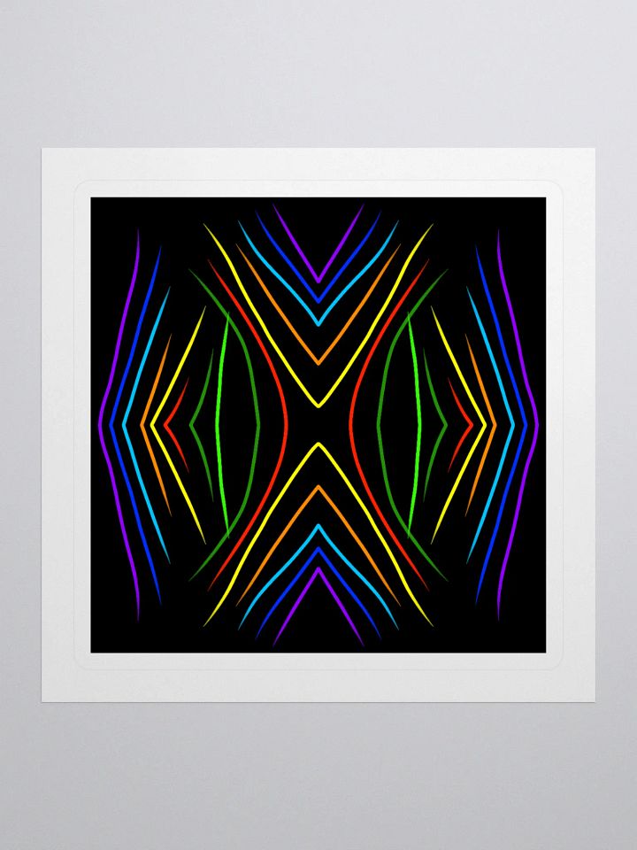Vibrant Spectrum Kiss Cut Stickers product image (1)