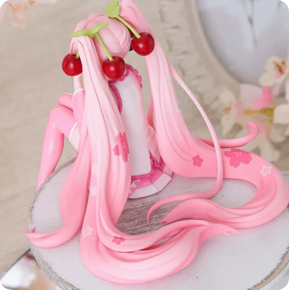 Hatsune Miku Anime figure Pink dress product image (2)