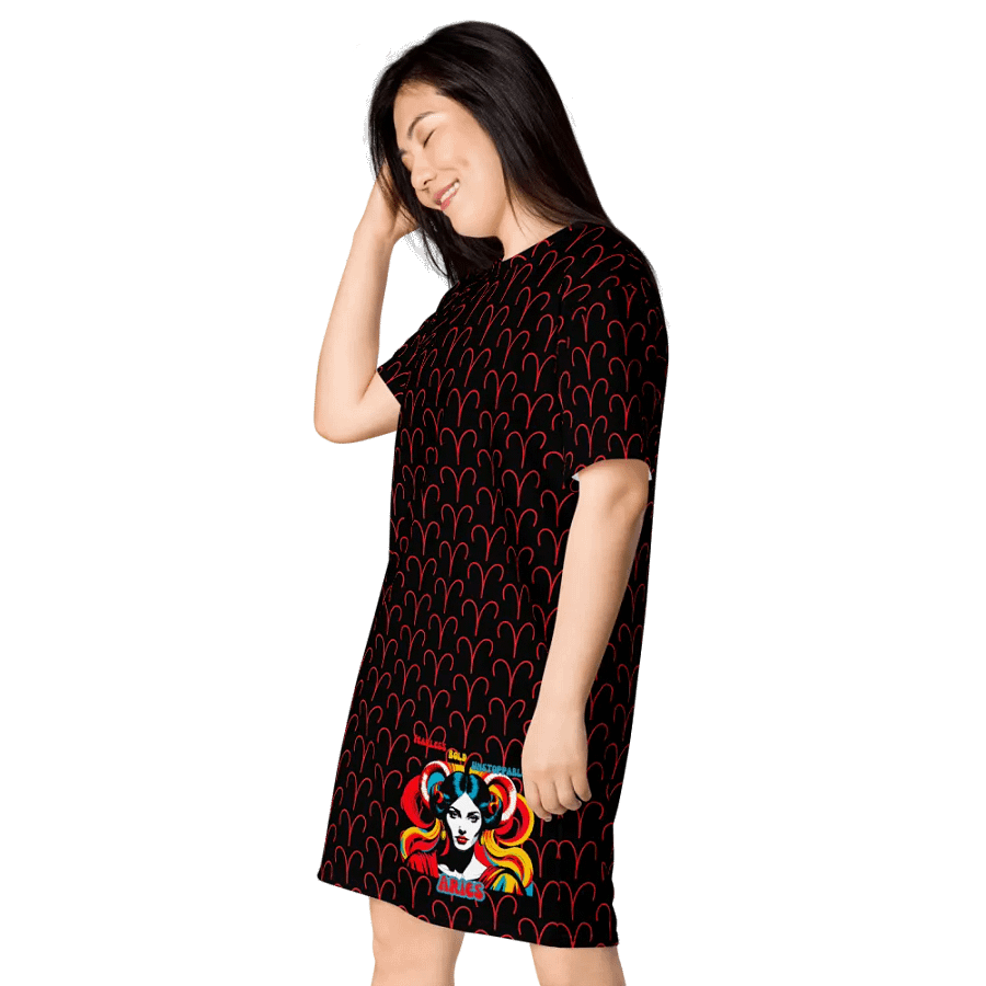 Aries 2025, Fearless, Bold, Unstoppable, Tee Dress product image (3)