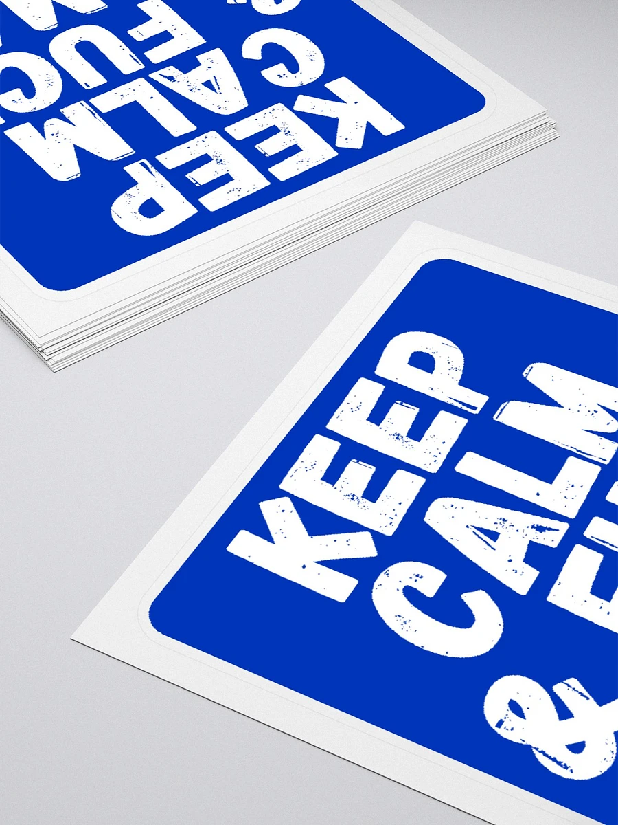 Keep Calm & F HMS Sticker (Blue) product image (4)