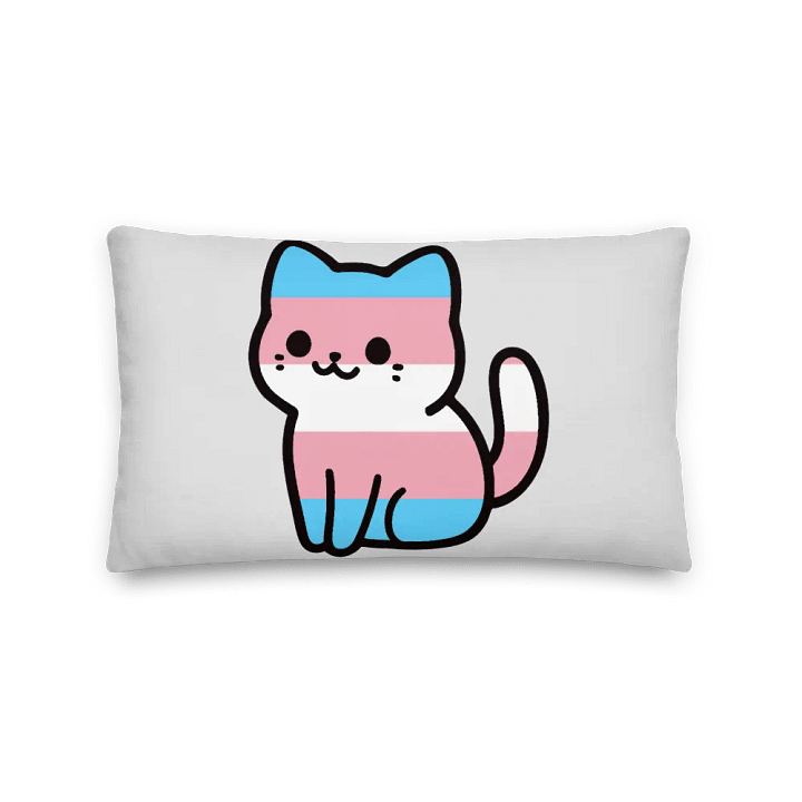 Transgender Pride Kitty Pillow product image (2)