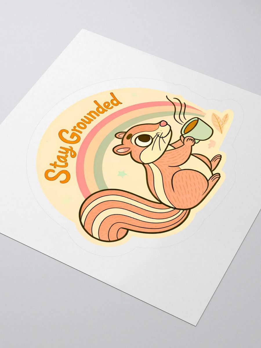 Stay Grounded Chipmunk Kiss Cut Stickers product image (9)