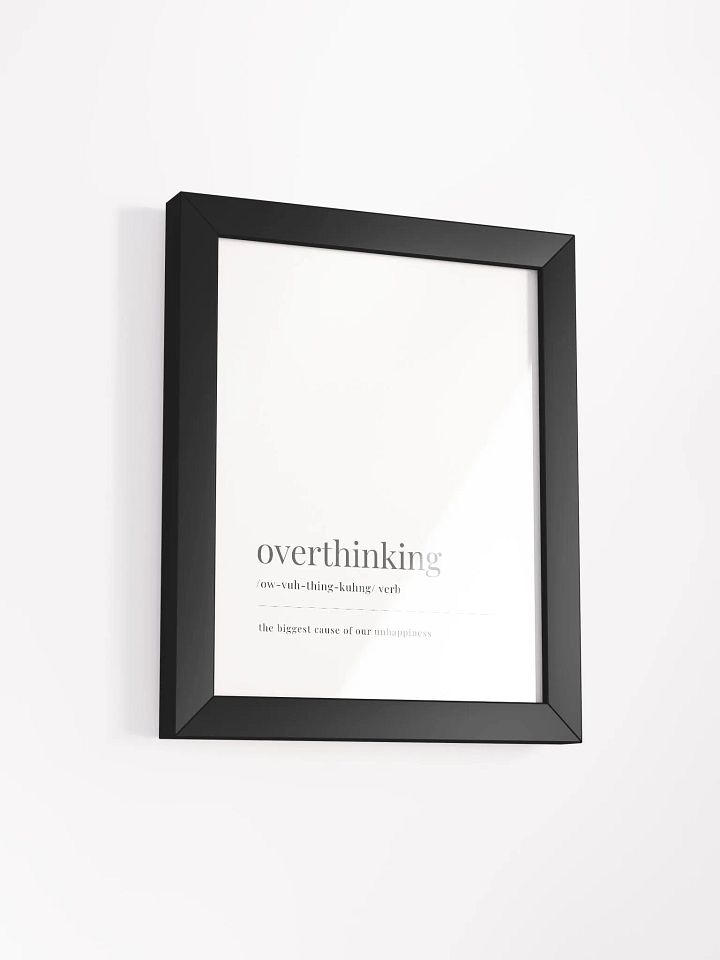 Overthinking Definition Framed Print product image (2)