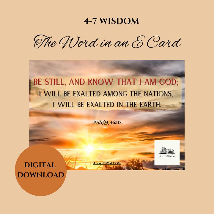 Be Still E Card product image (1)